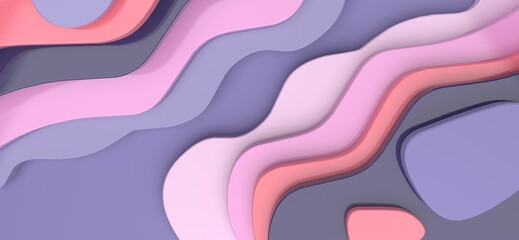 Abstract colorful wave pattern background 3d rendering design