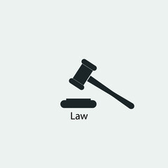 Law vector icon illustration sign