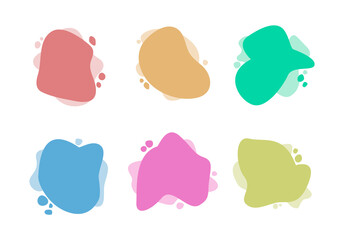 Colorful spots for web design and application design. Isolated elements. Vector graphic.