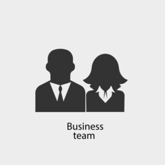 Business_team vector icon illustration sign