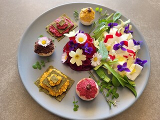 Assiette fleurie 