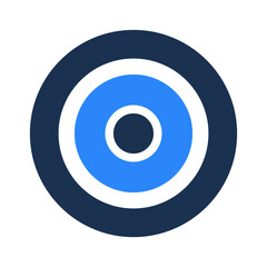 Aim target Vector icon which can easily modify or edit

