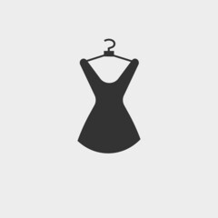 Dress vector icon illustration sign