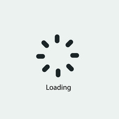 Loading vector icon illustration sign