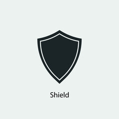 Shield vector icon illustration sign