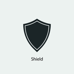 Shield vector icon illustration sign
