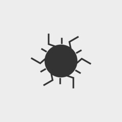 Sun vector icon illustration sign