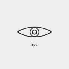 Eye vector icon  illustration sign