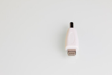 phone power adapter on a white background