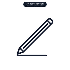 Pencil icon symbol template for graphic and web design collection logo vector illustration