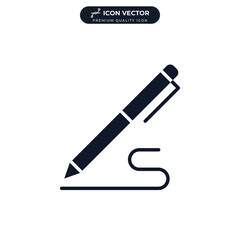 Pencil icon symbol template for graphic and web design collection logo vector illustration