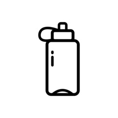 Gym water bottle icon. Outline Gym water bottle vector icon