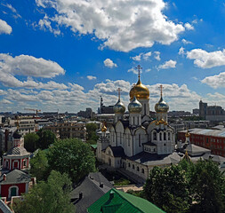 Nativity of the Virgin cathedral. Holy Conception monastery in Moscow, Russia	
