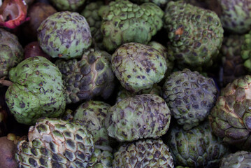 Colorful fruit at the market in Silvia, Colombia