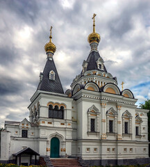 Fototapeta na wymiar Righteous Elizabeth church, city of Dmitrov, Russia. Year of construction - 1898 