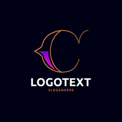 Obraz premium letter C logo