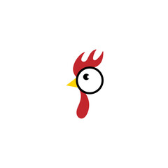 Modern Chicken Logo design. good for roast chicken restaurant and farm chicken. vector art illustration