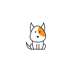 modern pet Logo Design. Dog icon symbol. Vector art Illustration