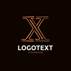 Fototapeta premium letter X logo