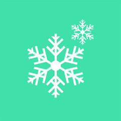 snowflake icon set vector sign symbol. snowflake winter set of black isolated nine icon silhouette on white background