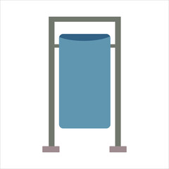 Garbage container. Environment. Element of the urban environment. Vector illustration isolated on white background