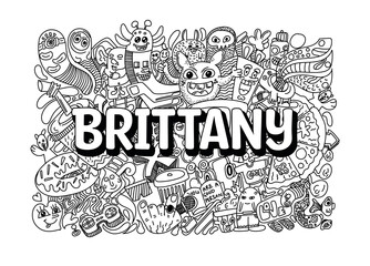 Brittany #name doodle art