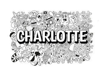 Charlotte #name doodle art