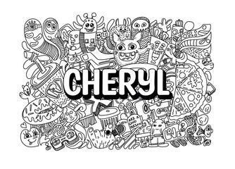 Cheryl #name doodle art