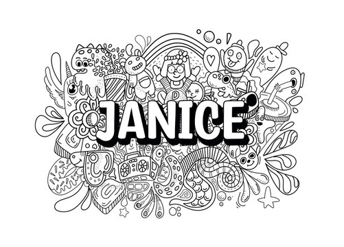 Janice #name doodle art