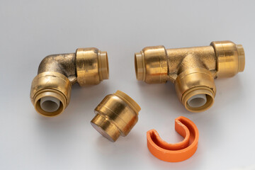 Bronze fittings for water connection