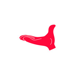 Open human hand. EPS-10. Vector illustration.