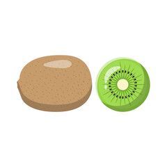 Kiwi Flat Illustration. Clean Icon Design Element on Isolated White Background