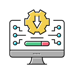 freeware download color icon vector illustration