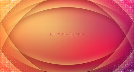 abstract trendy orange background. Modern background with prominent texture lines and halftone dots.