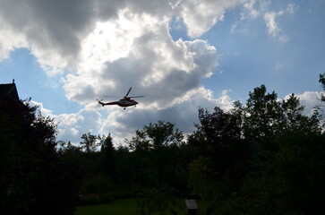 Zakopane, helikopter ratunkowy nad szpitalem miejskim © Ewa