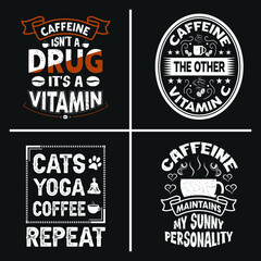  Coffee Typographic slogan design bundle use for wall decoration, t shirt, and more.