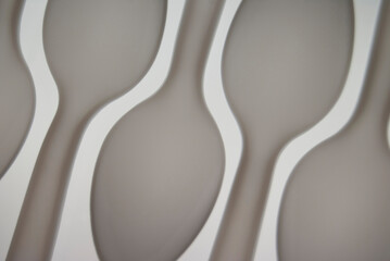 macro plastic spoon pattern