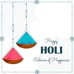 Flat holi festival background