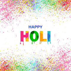 Realistic holi background