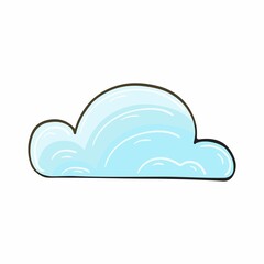 Autumn illustration in hand drawn style. Children's drawing