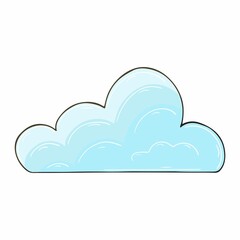 Autumn illustration in hand drawn style. Children's drawing