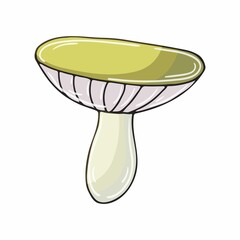 Autumn illustration in hand drawn style. Children's drawing