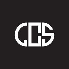 LCS letter logo design on black background. LCS creative initials letter logo concept. LCS letter design.