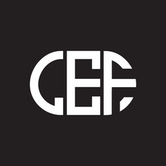 LEF letter logo design on black background. LEF creative initials letter logo concept. LEF letter design.