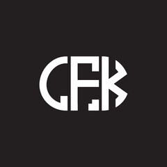 LFK letter logo design on black background. LFK creative initials letter logo concept. LFK letter design.