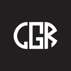LGR letter logo design on black background. LGR creative initials letter logo concept. LGR letter design.