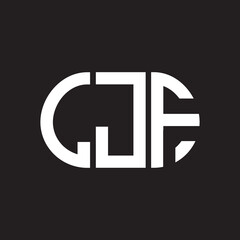 LJF letter logo design on black background. LJF creative initials letter logo concept. LJF letter design.