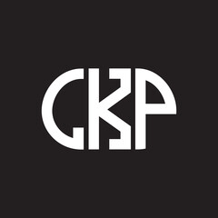 LKP letter logo design on black background. LKP creative initials letter logo concept. LKP letter design.
