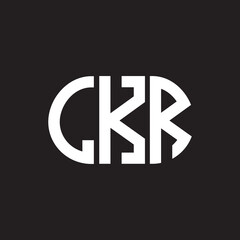 LKR letter logo design on black background. LKR creative initials letter logo concept. LKR letter design.