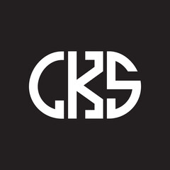 LKS letter logo design on black background. LKS creative initials letter logo concept. LKS letter design.